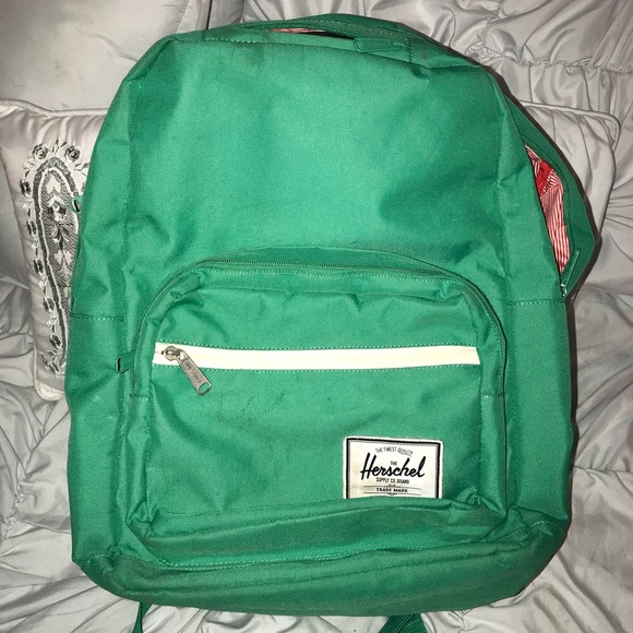 kelly green backpack